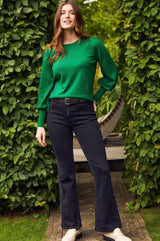 Merino Wool Crew Neck Jumper | Fern