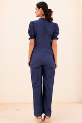 Tallulah Linen Jumpsuit | Navy