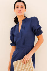 Tallulah Linen Jumpsuit | Navy