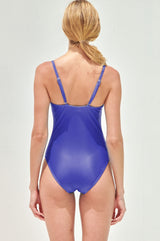 Recycled Ruched Swimsuit | Cobalt Blue