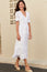 Viola Cotton Midi Dress | White