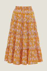 One Size Skirt | Dianthus Yellow/White - Aspiga