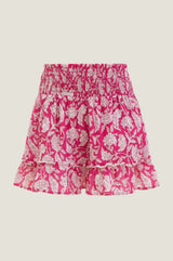 Emani Organic Cotton Skirt | Dianthus Pink/White