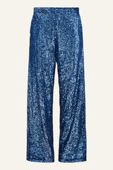Sequin Trousers | Blue - Aspiga