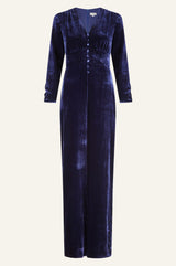 Claudia Velvet Jumpsuit | Navy