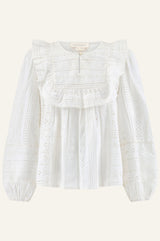 Rochelle Broderie Blouse | Off-White