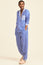 Pyjama Set | Leaf Blue/White