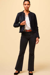 Denim Boot Cut Jean | Black