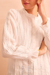 Vienna Long Sleeve Blouse | White