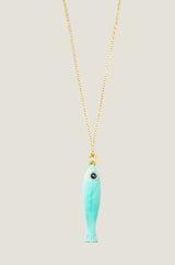 Dory Aqua Fish Necklace | Aqua