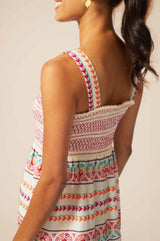 Jacquard Sundress | Ecru/Multi