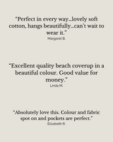 Guadalupe Maxi Organic Cotton Tunic | Starfish White/Gold - Aspiga