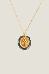 Santa Maria Necklace | Gold/Hematite