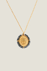 Santa Maria Necklace | Gold/Hematite