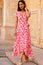 Demi EcoVero™ Wrap Dress | Blossom Pink/Cream