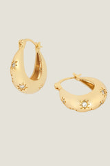 Cara Hoop Earrings | Gold