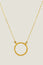 ASHIANA Nia Ring Pendant Necklace | Gold