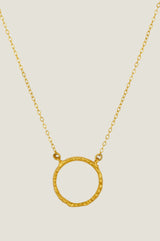 ASHIANA Nia Ring Pendant Necklace | Gold