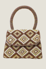 Beaded Handbag | Tonal Gold