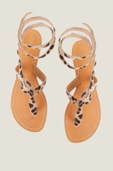 Cobra Wrap Sandals | Leopard - Aspiga