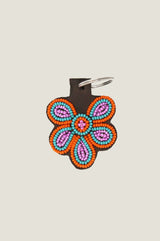 Flower Keyring | Pink/Sea Green