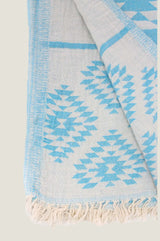 Pestemal Greek Absorbent Towels | Turquoise - Aspiga