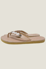 Mini Disc Sandals | White/Silver
