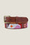 Toto Leather Belt | Pink/Red