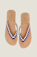 Ziggy Sandals | White/Cobalt