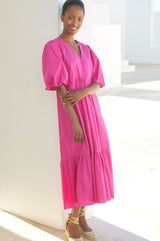 Delta Dress | Bright Pink