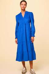 Liv Corduroy Dress | Cobalt