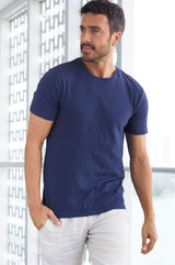 Men's Crew Neck T-Shirt | Navy