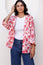 Printed Kimono | Hot Flower Pink