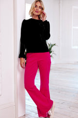 Victoria Velvet Top | Black