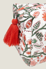 Large Wash Bag | Gardenia Pink/Green