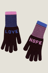 QUINTON CHADWICK Love Hope Gloves | Navy/Pink