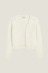 Merino Wool Edge To Edge Cardigan | Ivory
