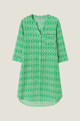 Mila Shirt Tunic | Aztec Green/White