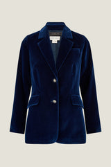 Nala Velvet Blazer | Midnight