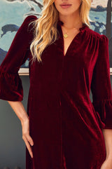 Astrid Velvet Dress | Ruby