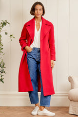 Wool Coat | Red