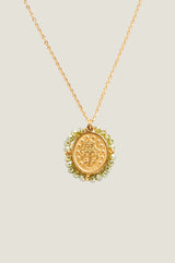 Santa Maria Necklace | Gold/Shiny Green