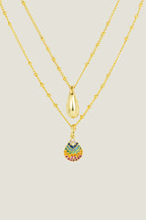 ASHIANA Jenny Necklace | Gold/Multi