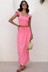 Brady Cheesecloth Skirt | Pink Lemonade