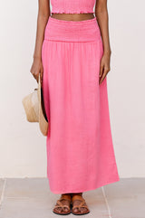 Brady Cheesecloth Skirt | Pink Lemonade