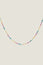 Molly Beaded Gemstone Necklace | Gold & Rainbow