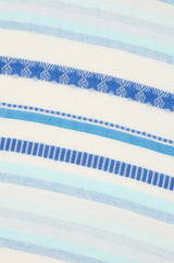 Organic Cotton Scarf | Blue/White Stripe
