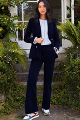 Theresa Stretch Corduroy Blazer | Ink