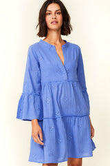 Cristina Embroidered Kaftan | Marina Blue