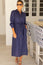 Linen Shirt Dress | Navy